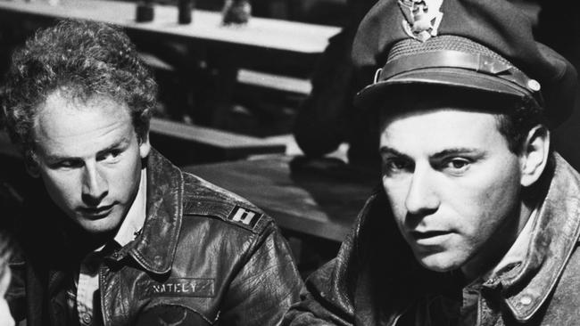 Arkin, right, and Art Garfunkel in Catch-22. Picture: Getty Images