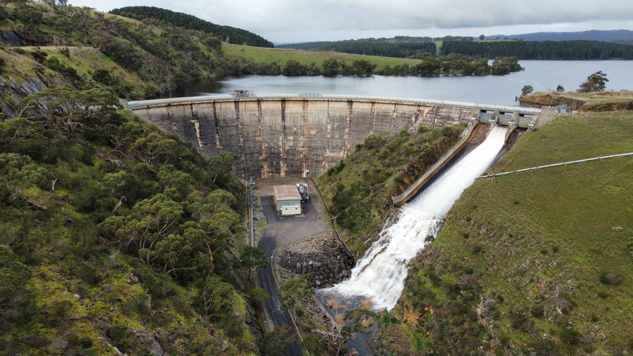 Adelaide weather: Rainfall forms Myponga Reservoir | | The