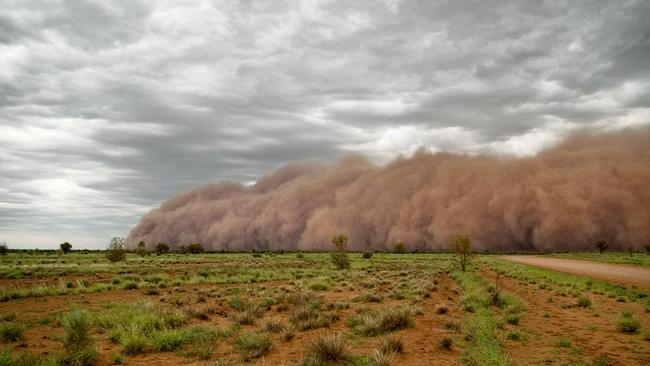 In outback South Australia, this photographer saw his first dust storm and decided to grab a snap. Pictured Graham Nicholls.