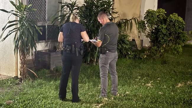 Police at the scene of a shooting in Coconut Grove.