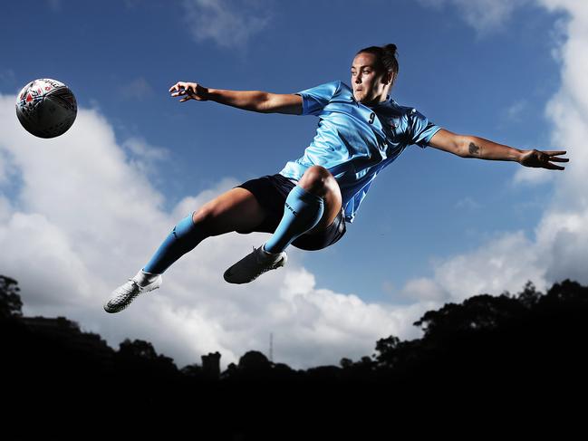 Sydney FC soccer player Caitlin Foord missed out on important games due to her foot injury. Picture: Phil Hillyard