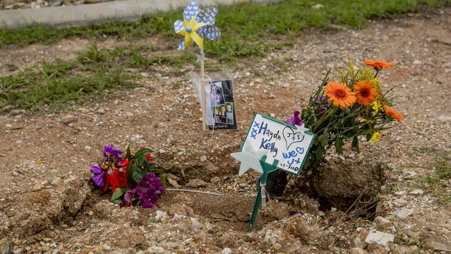 Susan Kelly is disappointed the gravesite has not been well maintained. Picture: Jerad Williams