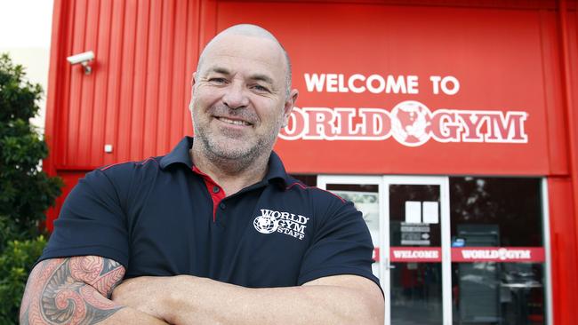 Jon Davie at Coomera World Gym. Picture: Tertius Pickard