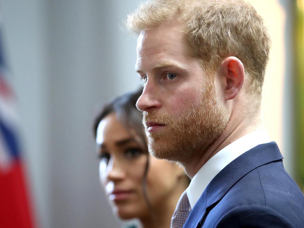 Harry has spoken of wanting to ‘break the cycle genetic pain and suffering’ in his latest interview since leaving the UK with wife Meghan. Picture: Chris Jackson / Pool / AFP