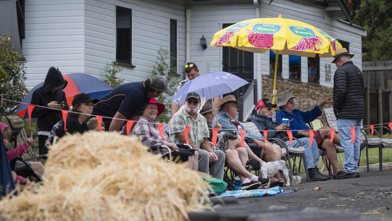 Spectators enjoy the racing at the Greenmount Billy Cart Challenge, Saturday, November 25, 2023. Picture: Kevin Farmer