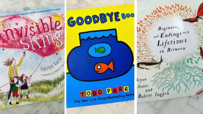 The books Lauren Fried is using to help kids cope with death of dad Jock Zonfrillo. Source: Instagram.