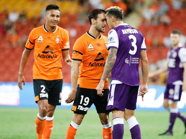 Brisbane Roar and Perth Glory will meet at the Croatian Sports Centre on August 30. Picture: AAP Image/Glenn Hunt