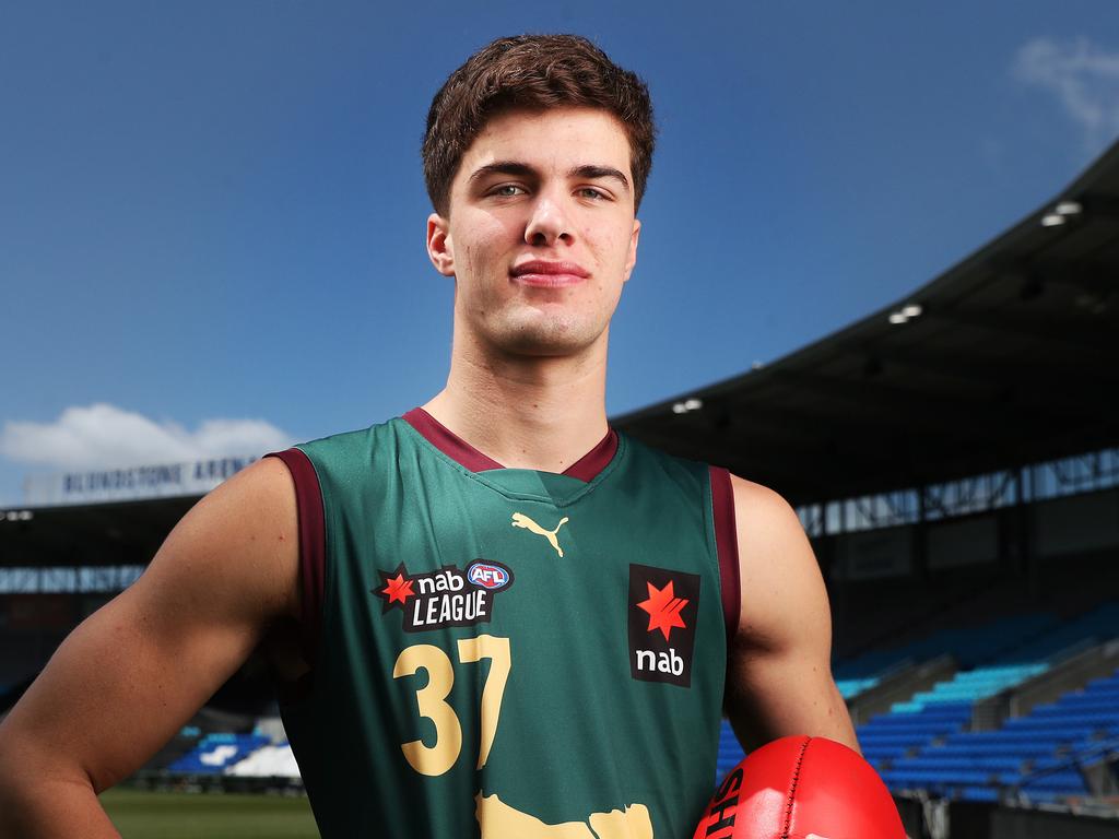 Tom McCallum was drafted to Port Adelaide from Tassie. Picture: Nikki Davis-Jones