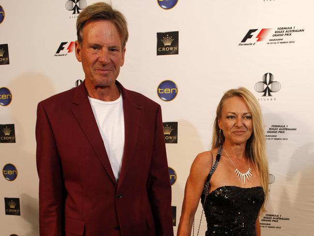 Sam Newman with Amanda Brown.