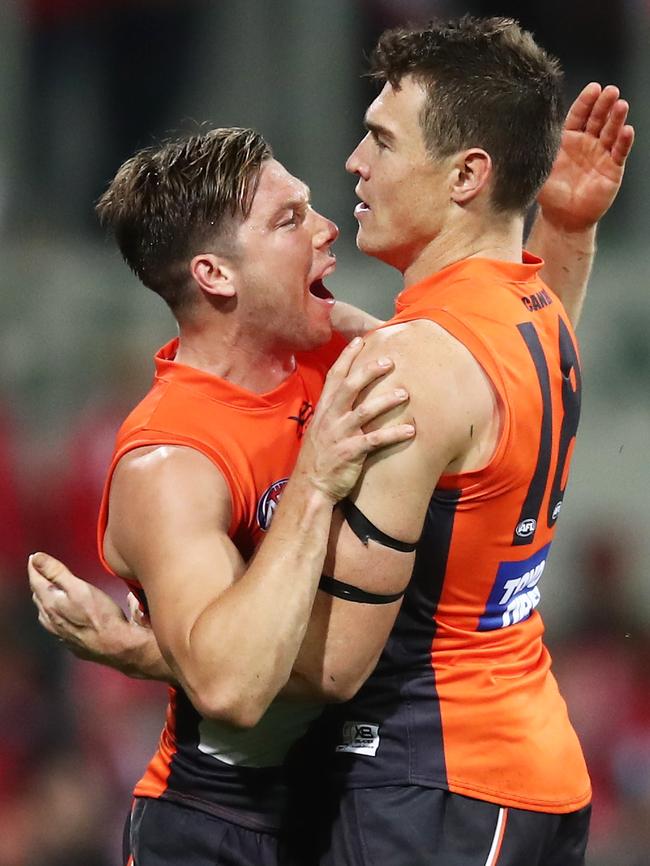 Much will rely on GWS forwards Toby Greene and Jeremy Cameron. Pic: Getty Images