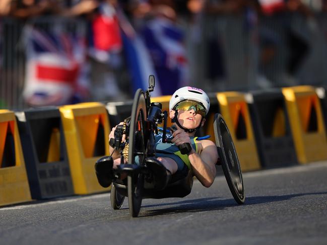 Lauren Parker was in horrific pain throughout the event. Picture: Getty Images