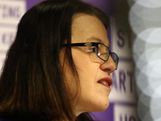 Victorian Minister for Health Jenny Mikakos speaks at a press conference. Picture: Getty Images.