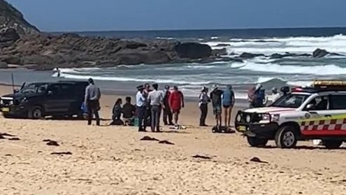 A man has died while trying to save his teenage daughter from a rip at a Mid-North Coast beach. About 3pm on Tuesday, January 3, emergency services were called to Back Beach, at Black Head about 25km north of Forster, following reports that a man had been pulled from the water unresponsive.