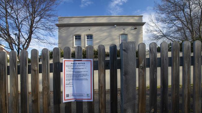 The Fitzroy Place property at Sandy Bay which is set to be demolished. Picture: LUKE BOWDEN