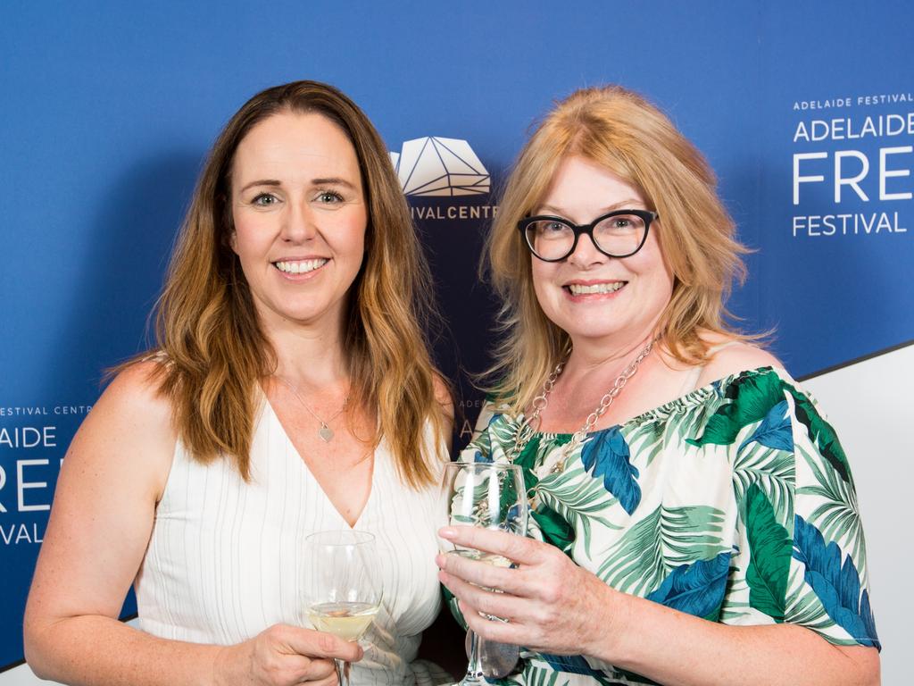 Nathalie and Arnaud Beauvais celebrated the opening night of Adelaide Festival Centre’s Adelaide French Festival which featured speeches, food and drinks ahead of a performance of Monchichi. Picture: Kelly Carpenter