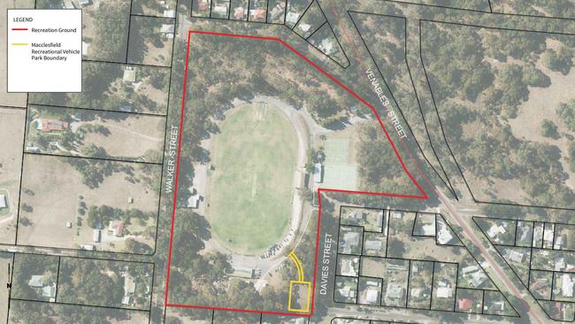 A 10-vehicle, $10 per night caravan park will be built in Macclesfield under a proposal by Mt Barker Council. Picture: Mt Barker District Council