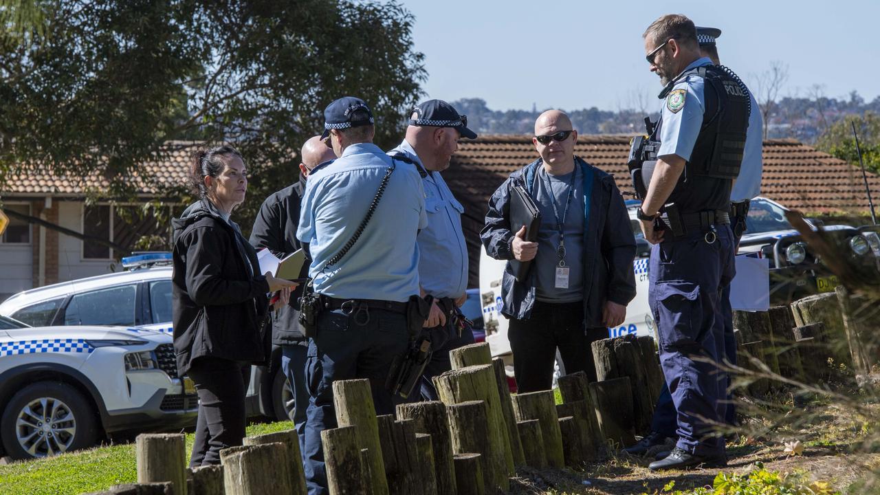 Police at the scene at Highfield Park. Picture: NewsWire/ Monique Harmer.