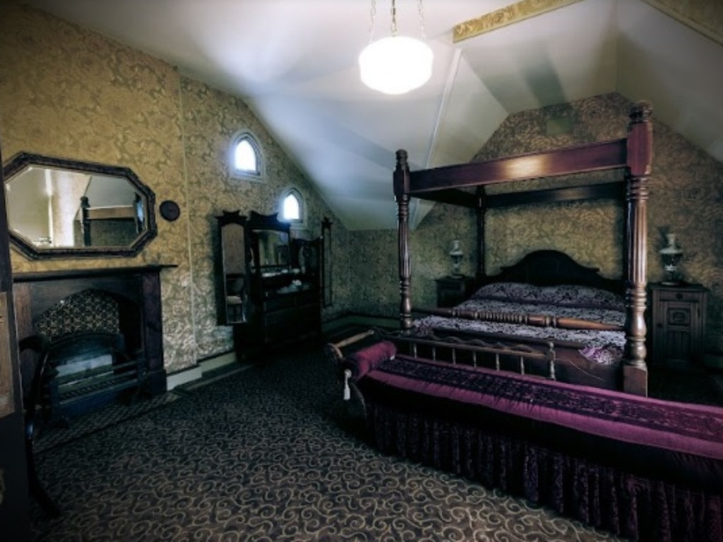 The bedroom of “Dracula’s home”.