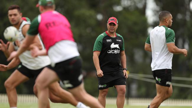 Anthony Seibold has been taking Souths training this week.