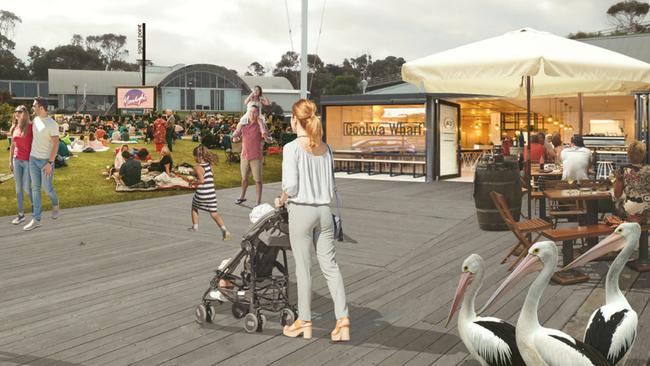 Artist impressions of the revamped Goolwa Wharf Precinct. Picture: Supplied