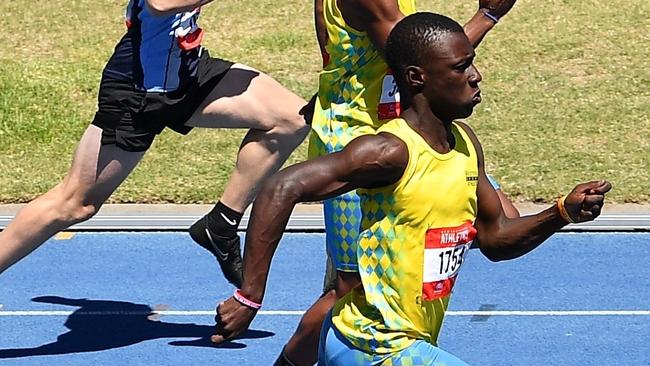 Schoolboy sprint talent Rashid Kabba. Pic: Supplied