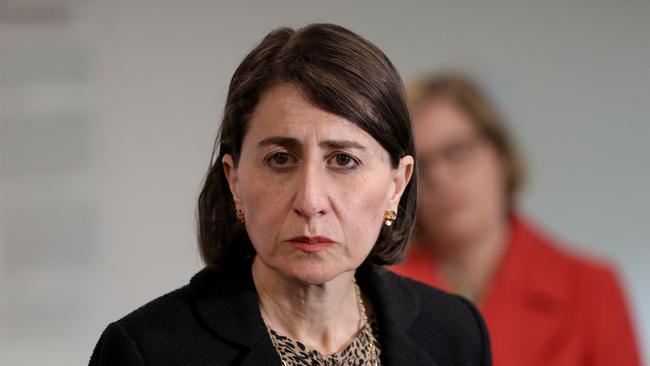 Premier Gladys Berejiklian gives a COVID-19 update. Picture: NCA NewsWire / Damian Shaw