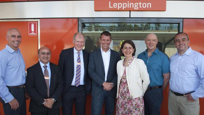 The opening of Leppington Station in 2015.