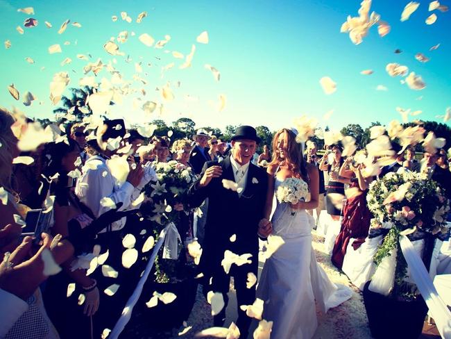 Karissa and Mick Fanning at their Wedding