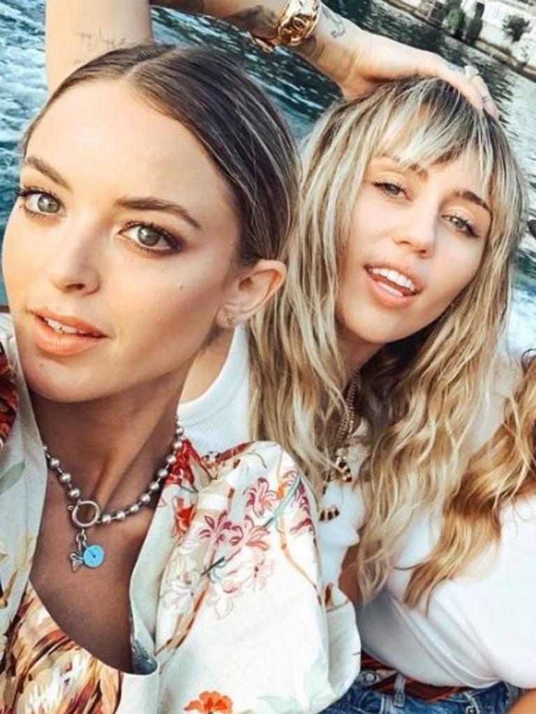 Miley Cyrus and Kaitlynn Carter. Picture: Instagram