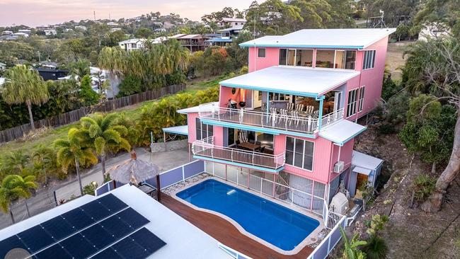 The Barbie Dream House lookalike at 51 Captain Cook Drive, Agnes Water. Picture: realestate.com.au