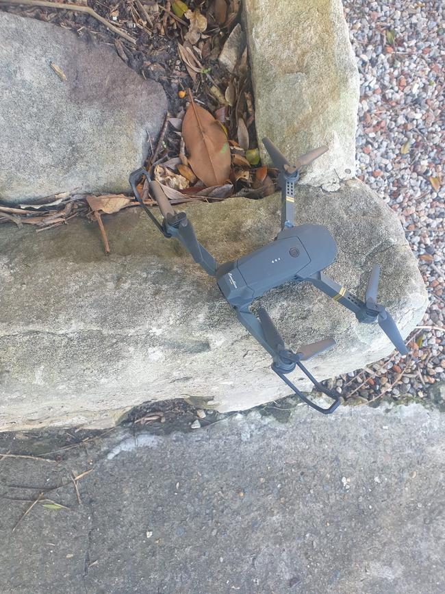 A resident spotted this drone which landed in Mosman last month. Photo: Facebook.