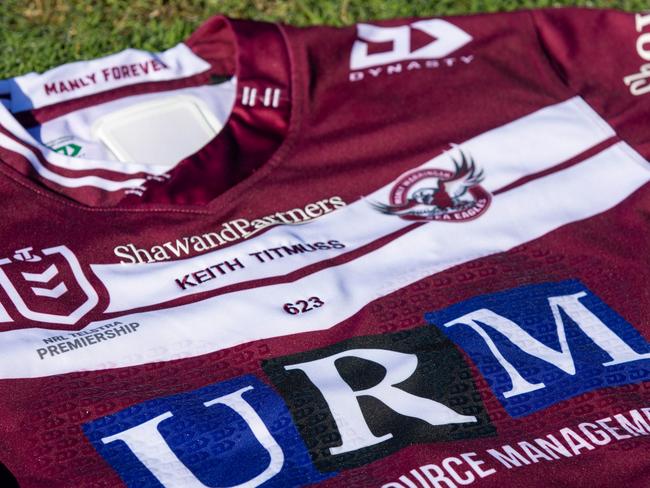 Manly Warringah Sea Eagles held memorial for Keith Titmuss. Picture: Ben Hamilton