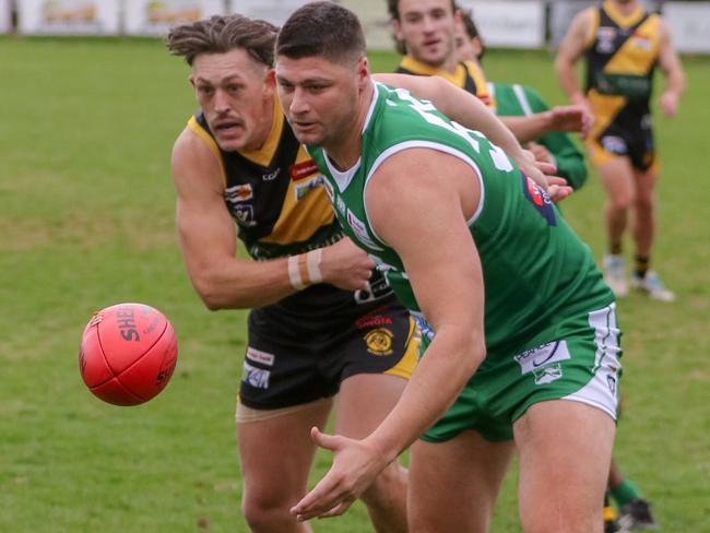 Jonathan Patton in action for Kangaroos Flat. Picture: Aaron Cook