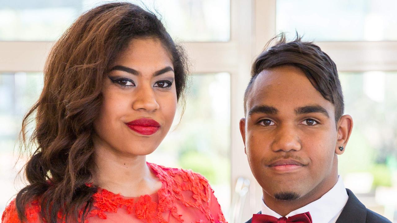 Helena Warrior and Mitchell McCormack at the St Phillips College year twelve graduation and valedictory dinner. Photo: EMMA MURRAY