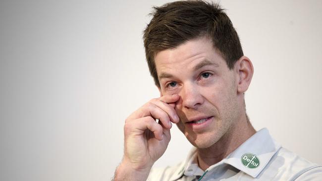 Tim Paine stepped down as Australian men's Test cricket captain on Friday. Picture: Chris Kidd