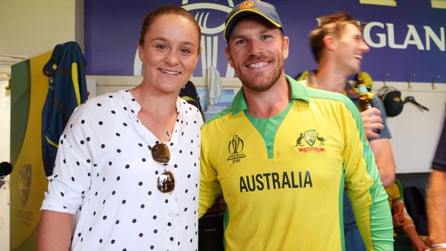 New world no.1 tennis player and former Women's Big Bash League cricketer Ashleigh Barty enjoys Australia's victory over England at Lord's. Picture: Andre Mauger.