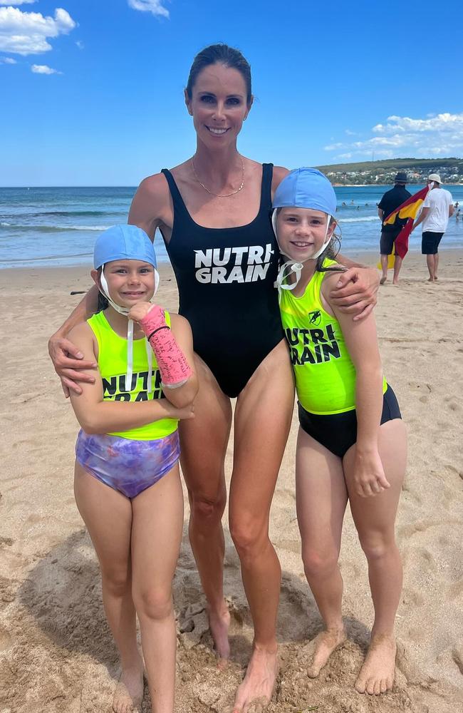 Candice Warner has shared the ‘terrifying’ moment her daughter got caught in a rip while on holiday on the Gold Coast. Picture: Instagram/CandiceWarner