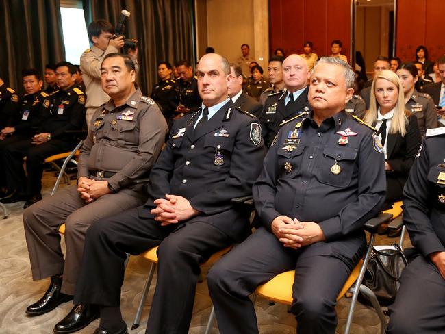 Former Deputy AFP Commissioner Ramzi Jabbour with his Royal Thai Police counterparts Picture: Supplied