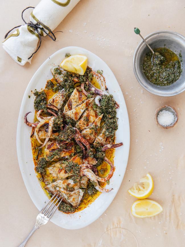 Grilled Southern Calamari. Picture: Elise Hassey