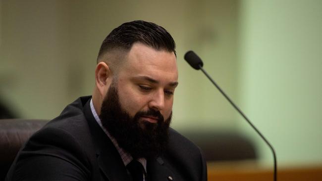 Blain MLA Mark Turner in Parliament.