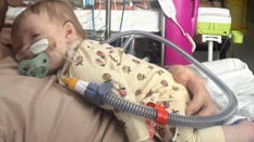 The Rockhampton community have pulled together to help save 10-week-old baby Kennedy after she was diagnosed with a rare syndrome. Supplied: Kayla Clarke