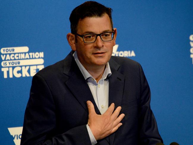 Victorian Premier Daniel Andrews has expressed his pride in Victoria after it emerged from 262 days of lockdown on Friday. Picture: NCA NewsWire/Andrew Henshaw