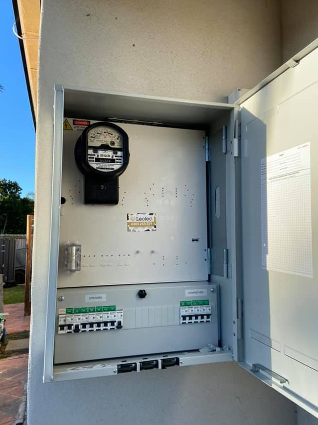 A switchboard outside a home. Picture: Leolec"