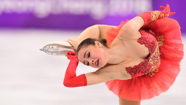 Alina Zagitova on her way to the gold medal. Photo: AFP