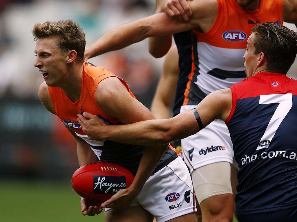 Lachie Ash identified as a teenager that Lachie Whitfield was a player he wanted to emulate during a trip to the MCG in 2016. Picture: Wayne Ludbey