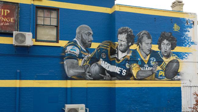 Parramatta Eels fans have long flocked to the Royal Oak Hotel in Parramatta before and after matches. Picture: Angelo Velardo