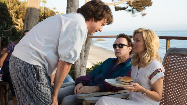 John Cusack (centre) stars as The Beach Boys’ Brian Wilson in Love and Mercy.