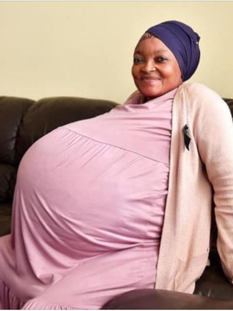 Gosiame Sithole, 37, claimed she gave birth to 10 children in the same pregnancy. Picture: Newsflash/Australscope