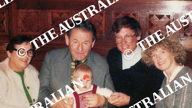 From left: Cecilia Klein, her husband Ivan Kovac, his son George Kovach and his wife in Budapest in 1984.