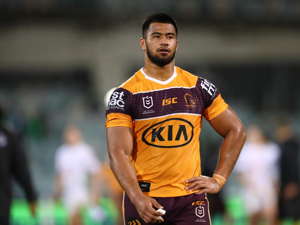 Payne Haas’ request for immediate release from the Broncos was turned down. Picture: NRL Photos
